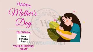 Mothers Day GreetingsWishes Video for Business [upl. by Attenra630]