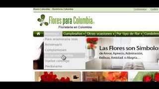 Flores para Colombia Cómo enviar flores desde FloresparaColombiaCom en menos de 3 minutos [upl. by Nosredneh675]