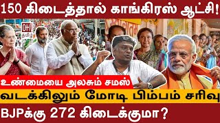 Predicts BJP to win 272  150 கிடைத்தால் காங்கிரஸ் ஆட்சி  Journalist Samas Interview [upl. by Yrrehs366]