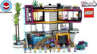 LEGO Friends 42639 Andreas Modern Mansion – LEGO Speed Build Review [upl. by Nnanerak]