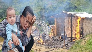 Disaster strikes  due to carelessness the house burned down  Single mom life [upl. by Wenda5]