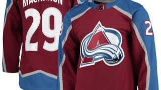 DHGATE Online Jersey Review Nathan MacKinnon Colorado Avalanche jersey and Bo Nix JEGO Sports Gear [upl. by Linsk]