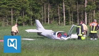 Flugzeugabsturz mit zwei Toten im oberbayerischen Teising [upl. by Mahtal475]