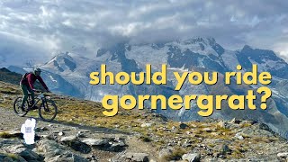 Riding Gornergrat Switzerland  a trail with EPIC glacier views  but should you ride it [upl. by Oal663]