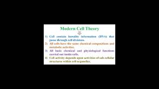 Modern Cell Theory geneticteacher [upl. by Nylarad]