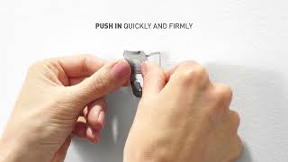 How To Install The 3M CLAW™ Drywall Picture Hanger for Heavyweight Items [upl. by Shimberg]