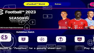 eFootball PES 2023 PPSSPP  PSP Offline PS5 Camera Latest Transfers Best Graphics amp New Kits [upl. by Relyhcs]