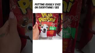 The cashiers reaction to googly eyes is hilarious 🤣prank funny cashier googlyeyes comedy [upl. by Iorgo]