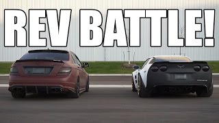 REV BATTLE  BRUTAL C63 vs INSANE Z06 [upl. by Kurtzig]