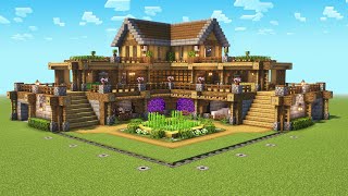 Minecraft Ultimate Survival House Tutorial [upl. by Nertie]