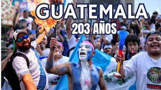 ANTORCHAS BANDAS DESFILES y fiesta en estos 203 años de INDEPENDENCIA en GUATEMALA 🇬🇹 [upl. by Aneerb224]