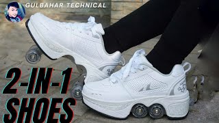 Skating Shoes 2in1 Multipurpose Shoes🔥🔥 [upl. by Aim]