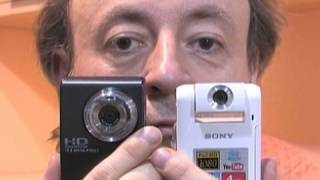 MiniVideocams im Vergleich Samsung HMXU10  Sony Bloggie MHSPM5K [upl. by Naras]