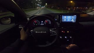 2023 Dacia Sandero Stepway 10 TCe 90 HP NIGHT POV Test ride 87 CARiNIK [upl. by Antonin]