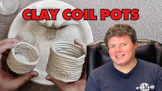 Coil Pots  Basic HandBuilding with Clay AirDry Stonex [upl. by Nobie664]