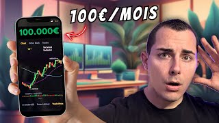 Atteindre 100 000€ en Bourse avec 100€mois investis [upl. by Ellahcim954]