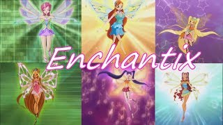 Winx Club Enchantix Italian Lyrics [upl. by Atiuqahc]