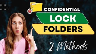 How to Password Lock Folders or Files in Windows 11 10 8 7 [upl. by Suixela]