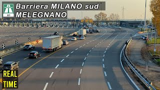 La Barriera MILANO sud a Melegnano  A1 Autostrada del sole [upl. by Nanis]