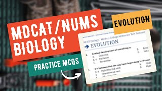 Mdcat Biology Evolution Practice MCQs  Practice MCQs for Mdcat Biology  Topic Evolution MCQs [upl. by Domenic]