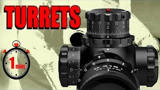 Rifle Scope Turrets Quick Tips [upl. by Wildee]