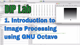 1 Introduction to image processing using GNU Octave  leanrdiyphysics 2020 [upl. by Razid]