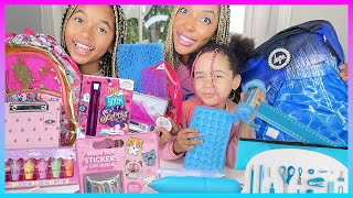 SWAP FOURNITURES SCOLAIRES 2023 BLEU VS ROSE  Back to School Rentrée Scolaire [upl. by Lemak]