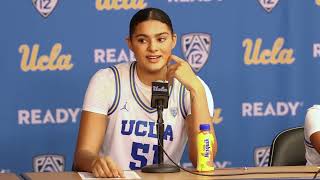 UCLA Womens Basketball Post Game  Head Coach Cori Close Lauren Betts amp Londynn Jones 110623 [upl. by Anavlis]