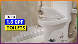 Best 16 gpf toilet in 2024  Top 5 Flushing Toilets Review [upl. by Kruter]