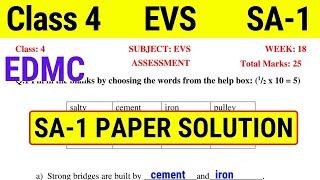 EDMC Class 2 English SA 2 Question Paper Solution FINAL EXAM class 2 [upl. by Kirre]