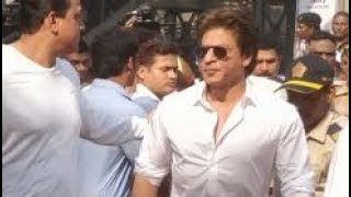 Shahrukh Khan at Sridevi’s Funeral  SpotboyE [upl. by Euqinorev]