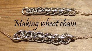 Making silver wheat chain [upl. by Grunenwald]