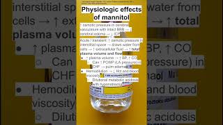 Physiologic effects of mannitol [upl. by Allenrad525]