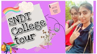 🎓College Tour  a look inside the SNDT campus 💫 [upl. by Ernie876]