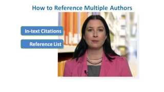 How to Reference Multiple Authors in APA Style [upl. by Conley622]