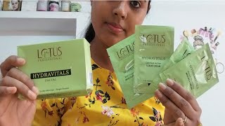 Lotus 🪷professional hydravitals facial kit unboxsing and review [upl. by Deirdra362]