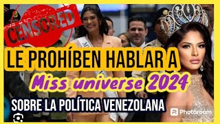 Miss universo 2024 prohíben hablar a Sheynnis Palacios sobre Venezuela y Nicolas Maduro [upl. by Cathlene]