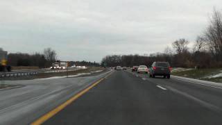 New York State Thruway Interstate 87 Exits 23 to 21A southbound [upl. by Annahoj]