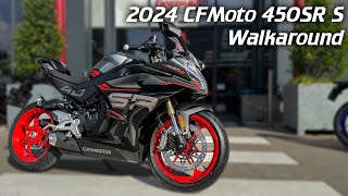 2024 CFMoto 450SR S  Walkaround  Menu  Sound [upl. by Norword]