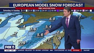 Snow forecast Here’s what DC Maryland amp Virginia can expect from this weekend’s winter storm [upl. by Agbogla]