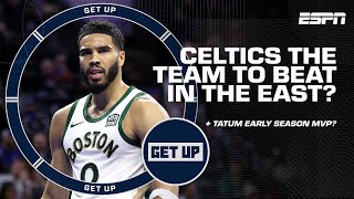 The Celtics are playing their BEST small ball 🗣️ Backtoback losses for Philly  Get Up [upl. by Eirtemed]