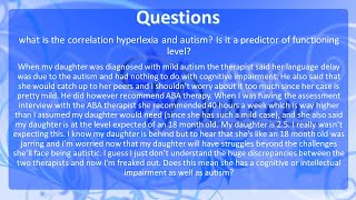 Ask Dr Doreen What is the Correlation Hyperlexia amp Autism Is it a Predictor of Functioning Level [upl. by Rolandson]