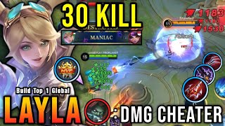 WTF TRUE CRITICAL DAMAGE🔥THIS NEW LAYLA BUILD 2024  BUILD TOP 1 GLOBAL LAYLA  MLBB [upl. by Sheng]