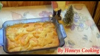 Super Easy Peach Cobbler [upl. by Arutnev910]