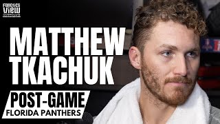 Matthew Tkachuk Reacts to Florida Panthers Series Win vs Boston Bruins amp Panthers Making ECF vs NY [upl. by Schmitz]