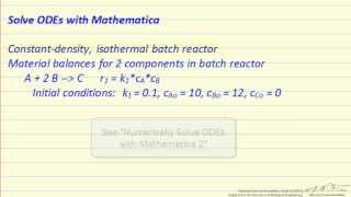 Numerically Solve ODEs with Mathematica 1 [upl. by Deron289]