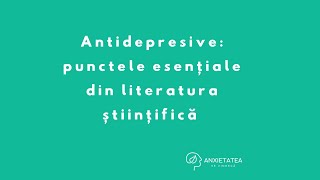 Ce trebuie sa știi despre antidepresive înainte de a lua tratament [upl. by Maffa815]