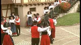 FOLKLORE ALSACIEN avec la DANSE des MARAICHERS [upl. by Christmas]