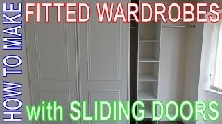 How to make Fitted Wardrobes Easy DIY Install Custom Build Sliding Door Wardrobe [upl. by Akram598]