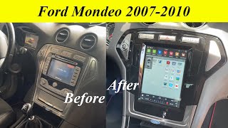 Installation  Ford Mondeo MK4 20072010year 97inch tesla style car stereo [upl. by Eirrok]